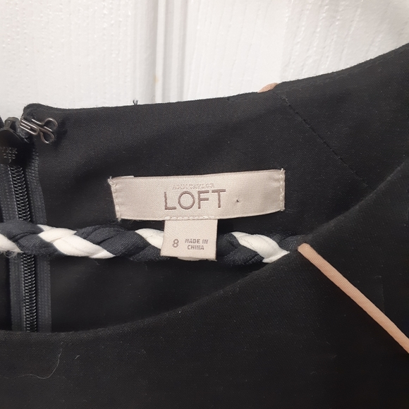 Black Sleeveless Loft Cocktail Dress, size 8 - Picture 5 of 5